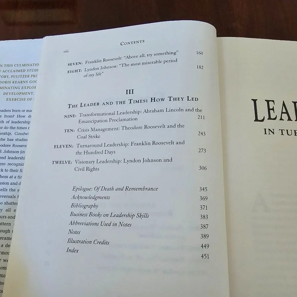 Leadership In Turbulent Times Hardcover Book By Doris Kearns Goodwin